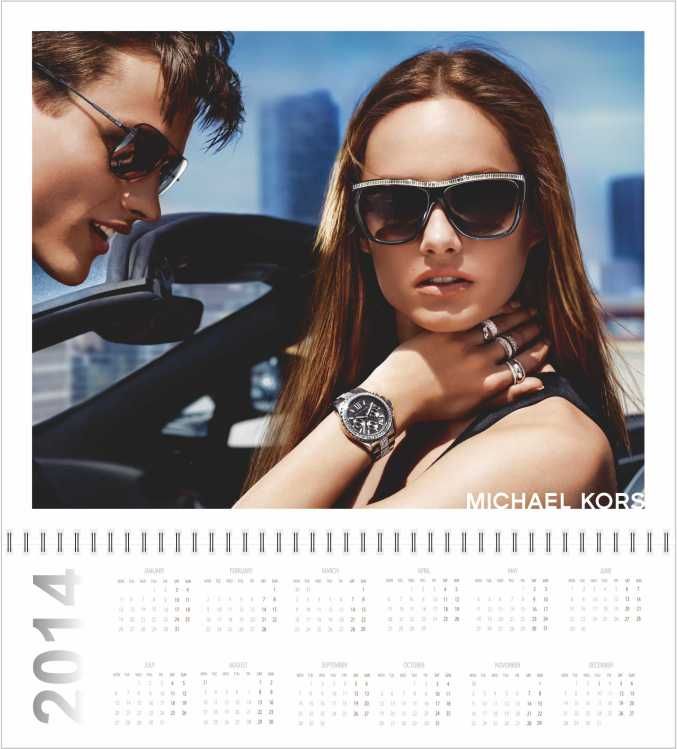 Еднолистов календар Michael Kors — 2014