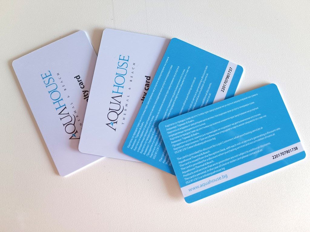 AquaHouse Thermal & Beach — Loyalty cards
